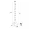 Wodna lampa podłogowa AQUA 89244 LED 3,6W RGB rybki srebrny