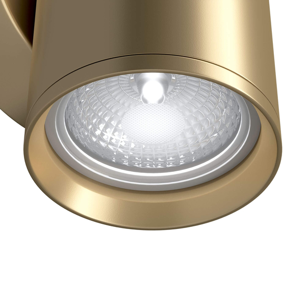Naścienna lampa kinkiet Focus S C068WL-01MG Maytoni tuba nad łóżko złoty