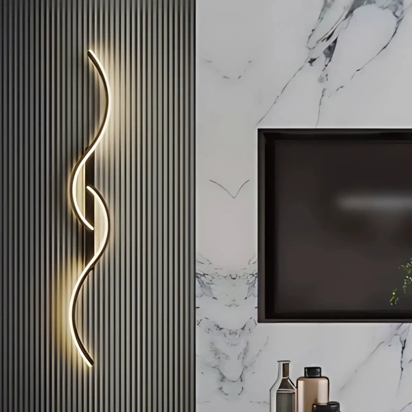 Nowoczesny kinkiet do sypialni Persi KSPER-C LED 16W 3000K czarny