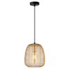 Salonowa lampa wisząca Amiria PND-28612-GD-AMB Italux klatka złoty