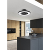 Okrągły lampowentylator sufitowy HALMSTAD R62672132 RL Light LED 40W 3000-6500K czarny