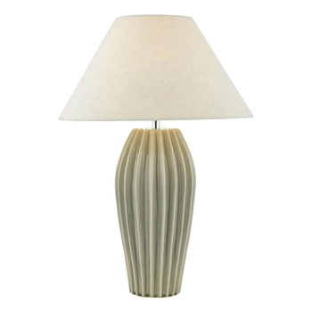 Ceramiczna lampa stołowa Rosario ROS4239-CLE1633 Dar Lighting tkanina szary