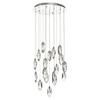 Kryształowa lampa wisząca Crystal CRY1850 Dar Lighting srebrny przezroczysty