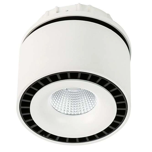 Sufitowa LAMPA regulowana SEVILLA ROUND CEILING SL7560/28W 4000K WH+BL Italux metalowa OPRAWA spot LED 28W tuba biała