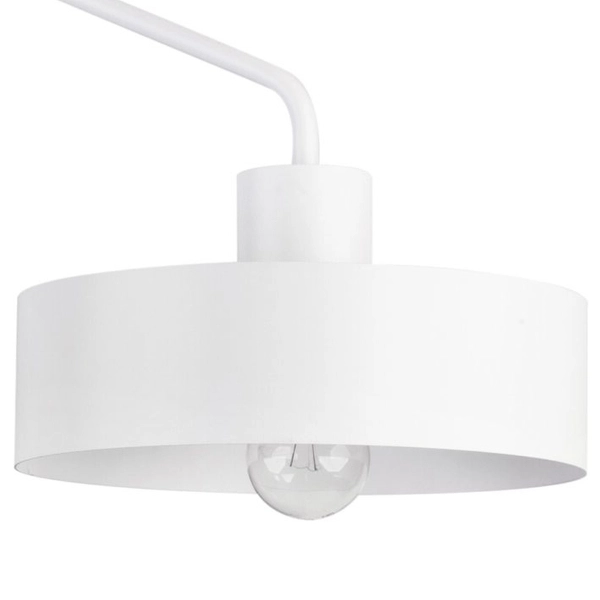 Kinkiet LAMPA ścienna JUMBO 31536 Sigma metalowa OPRAWA okrągła na wysięgniku biała
