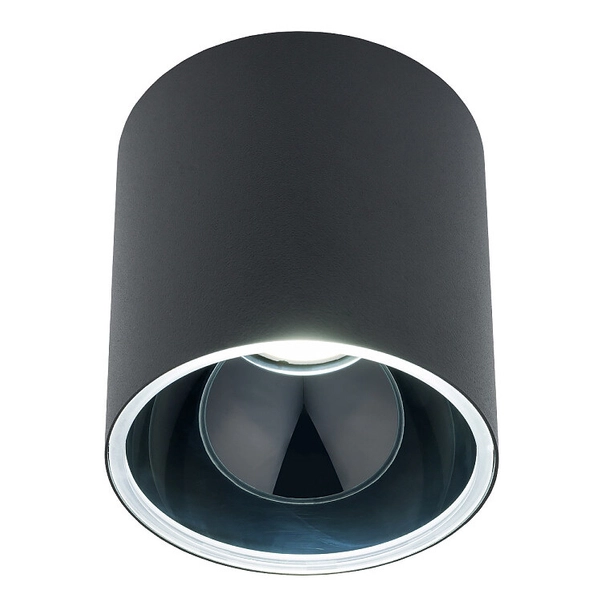 LAMPA natynkowa HALO 8196 Nowodvorski metalowy plafon spot tuba sufitowa czarna