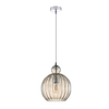 Kulista lampa zwieszana Biron PND-8744-1M-CG Italux szklana chrom