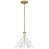 Lampa wisząca nad stół Mejia QZ-MEJIA-1P-S-AB  mosiądz biały