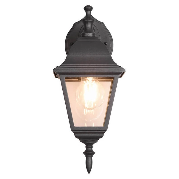 Metalowa lampa ścienna Livenza 205767132 IP44 latarnia czarny