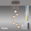 Lampa wisząca sterowana pilotem POPUP brązowa 2587-97 7x3W LED 2200-5000K z regulacją barwy