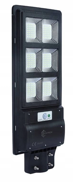 Latarnia z czujnikiem ruchu i zmierzchu 297 Domeno LED 240W 6000K solarna czarna