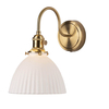 Ceramiczna lampa na ścianę Hadano HAD0740-09 mosiądz biały