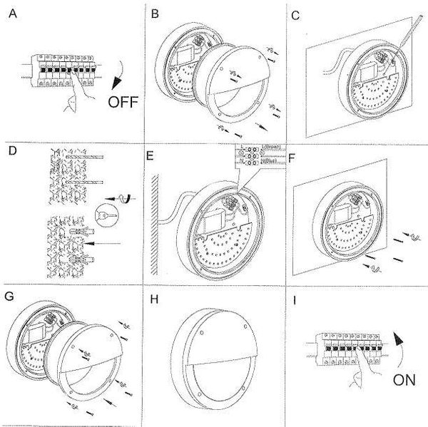 Zewnętrzna LAMPA ścienna HERO 106519 Markslojd elewacyjna OPRAWA kinkiet LED 9W 3000K IP44 outdoor okrągły czarny