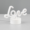 Stołowa lampa love Amor R55931101 LED 1W USB różowy biały