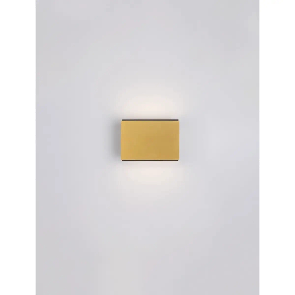 Kinkiet ścienny prostokątny do jadalni LORANCA LE45564 LED 10W 3000K złota