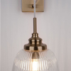 Ścienna LAMPA loftowa AHIGAL LE41849 Luces Exclusivas szklana OPRAWA kinkiet antyczny złoty