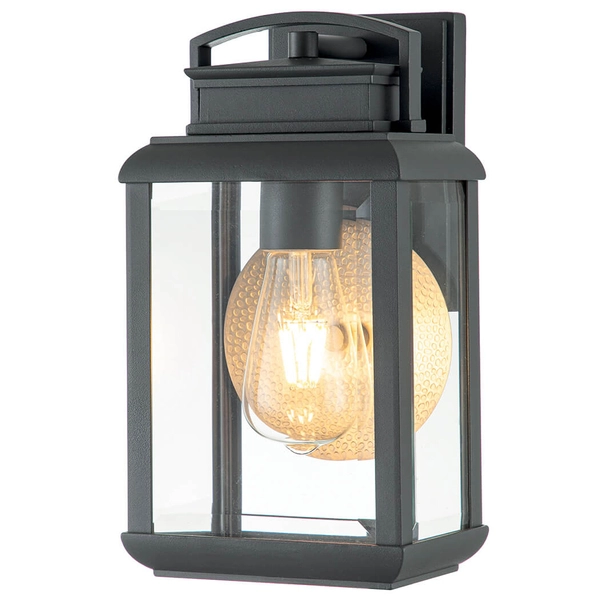 Prostokątna lampa ścienna Byron QZ-BYRON-S-GR IP44 na zewnątrz grafit