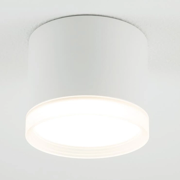 Natynkowa lampa sufitowa Silba 10476 Nowodvorski okrągła tuba biała