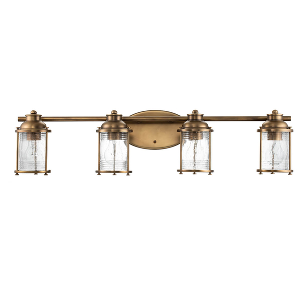 Lampa ścienna latarenki Ashland Bay QN-ASHLANDBAY4-NBR-BATH Quintiesse IP44 mosiądz