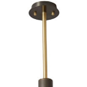 Lampa sufitowa CGVIENCH COPEL metalowa loftowa czarna mosiądz