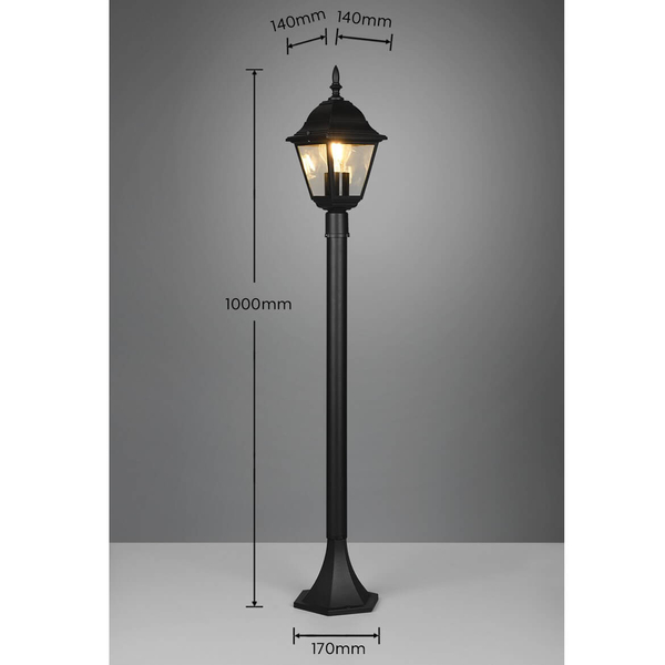 Stojąca lampa zewnętrzna Livenza 405760132 IP44 latarnia czarny