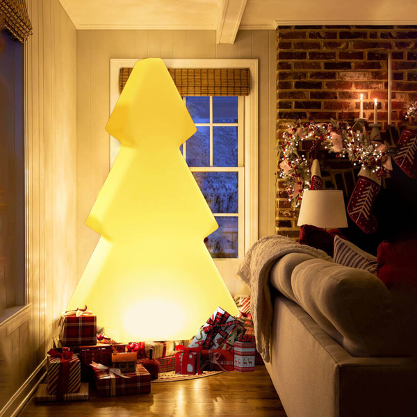 Lampa stojąca tarasowa X-Mass ES-CR021 Step LED 5W RGBW IP65 choineczka biała