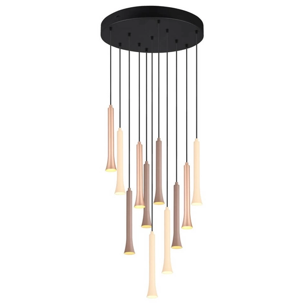 Kaskadowa lampa wisząca FIATO 352091117 LED 3W 2300-4000K czarny multikolor