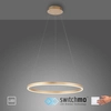 Zawieszana lampa RITUS 15394-60 Just Light LED 31,5W 3000K koło mosiądz