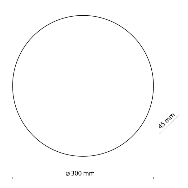 Kinkiet w kształcie księżyca Luna 6013 TK Lighting okrągły metalowy czarny