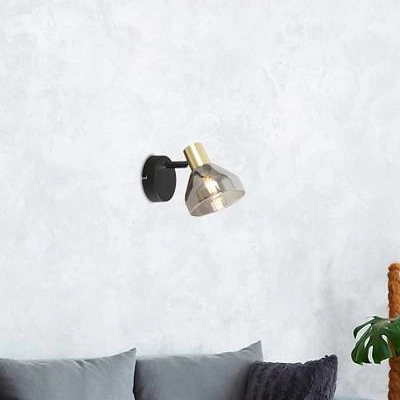 Ścienna lampa loftowa GREGORY 21-76724 szklana regulowany przydymiony