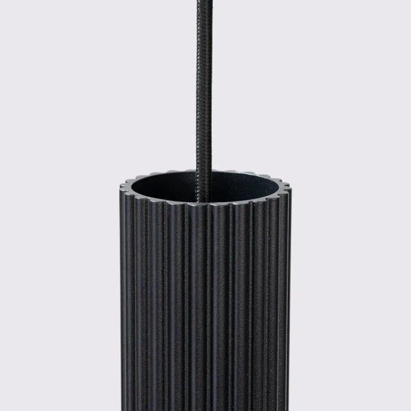 Lampa wisząca potrójna KARBON SL.1575 tubka podłużna czarna