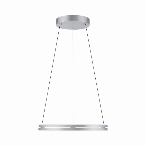 Lampa wisząca PUREE-LOOP srebrna pierścieniowa LED 53W 2700-5000K ring zmienna barwa 2551-95