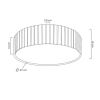 Jadalniany plafon Crown MSE010100366 Moosee LED 24W 3000K crystal złoty przezroczysty