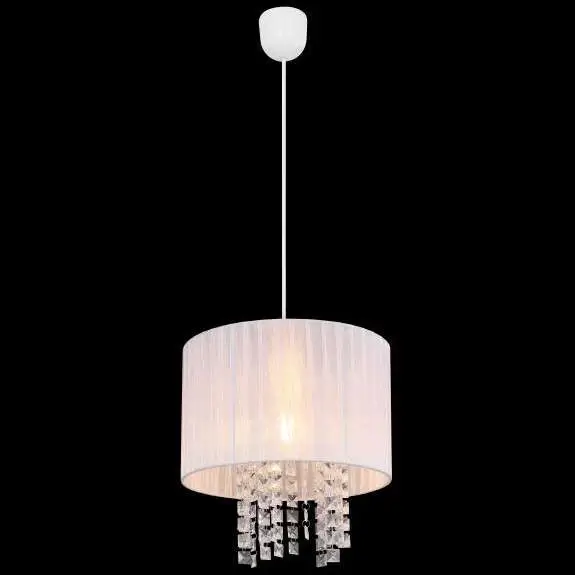 LAMPA wisząca PYRA 15098 Globo zwis OPRAWA glamour kryształki biała