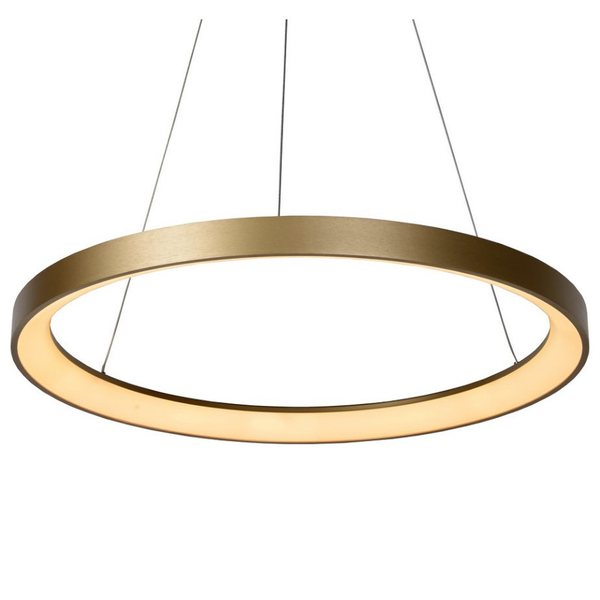 LAMPA wisząca VIDAL 46403/48/02 Lucide okrągła OPRAWA zwis LED 48W 2700K ring złoty