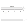 Neonowa taśma LED 17W 315007 Polux 2 metry 100lm różowy pasek