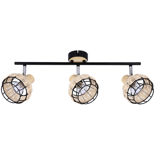Sufitowa lampa Tajga 93-12227 Candellux regulowana drewniana czarna