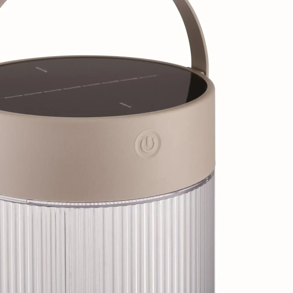 Stołowa lampka zewnętrzna  Coupar 2518215009 IP44 tuba solarna beżowy