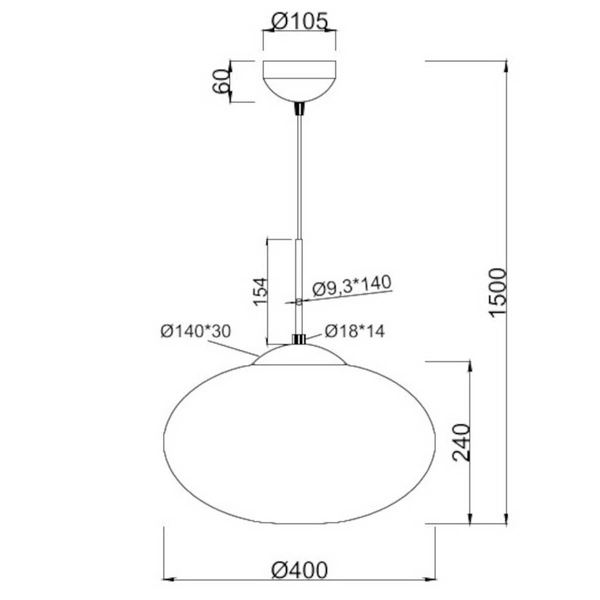 Metalowa lampa wisząca FOMENTO 363190132 Trio zwis do kuchni biały czarny