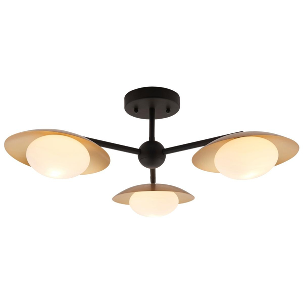 Sufitowa lampa kuchenna L&-192034 Light& szklane kule złota brązowa