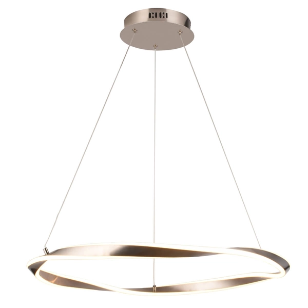 Ledowa Lampa wisząca Girona MD9190-1M-3NT 36W 3000K pierścień nikiel