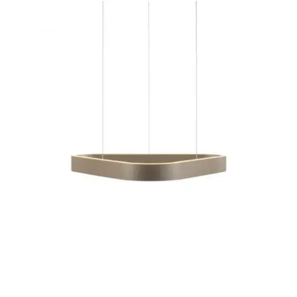 Opuszczana lampa wisząca na pilot Q-STRETTO brązowa 2690-97 2xLED 61W 2200-5000K CCT