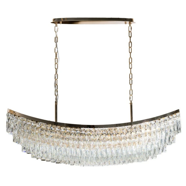 Kryształowa lampa wisząca ZAMBEZI przezroczysta AZ6913 1xE14 360W