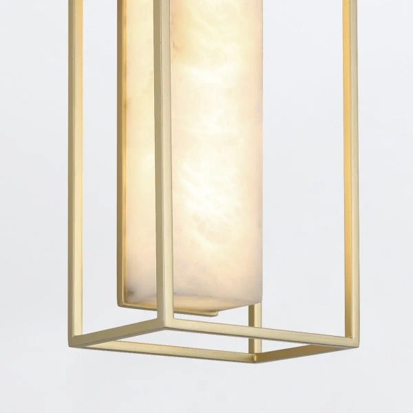 Prostokątny kinkiet Blakley QN-BLAKLEY-L-BG LED 20W 3000K IP44 złoty