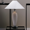LAMPA stołowa REA 40601101 Kaspa stojąca LAMPKA nocna biała