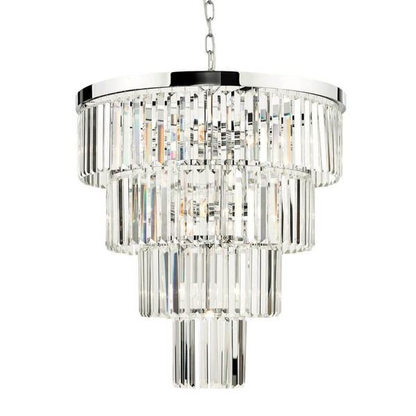 Pałacowa lampa wisząca Angel ANG0808 Dar Lighting kryształ chrom przezroczysta