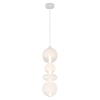 Szklana lampa wisząca DAPHNE ML0863 LED 36W 3000K biała złota
