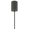 Regulowana wisząca lampa LAGO 11675 tuba tkanina szara