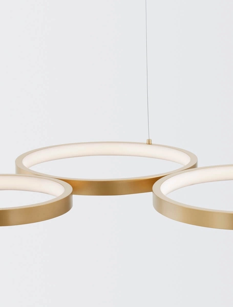 Wisząca lampa pokojowa GARCIA LE42826 rings LED 28W 3000K złota