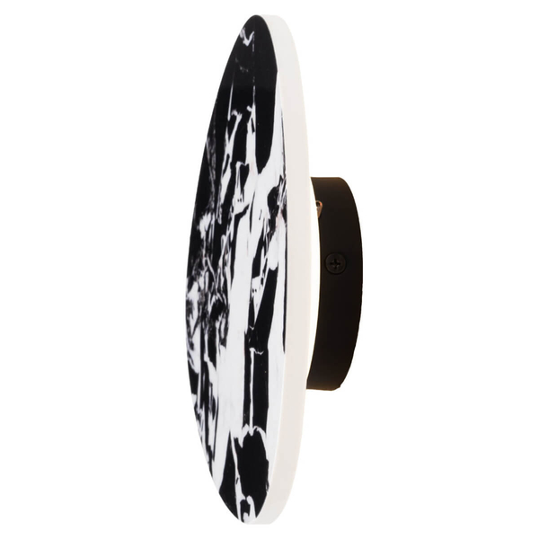 Lampa ścienna do jadalni MARBLES W0391 LED 6W 3000K biała czarna